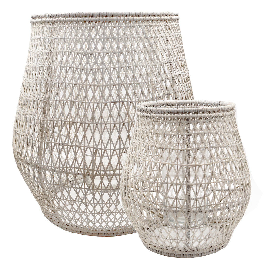 White Wash Lanterns / Set 2 - Sarah Urban