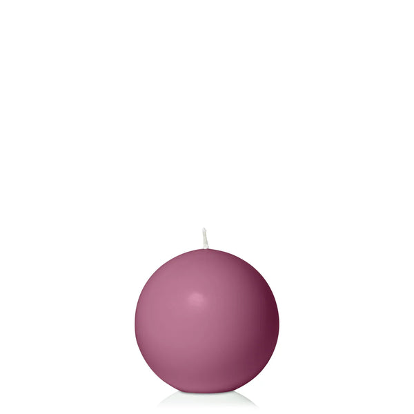 Plum Ball Candle - 7.5 cms