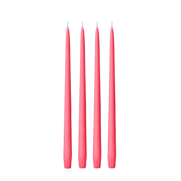 Red Taper Candle - 25cm and 35 cm - Packs of 4