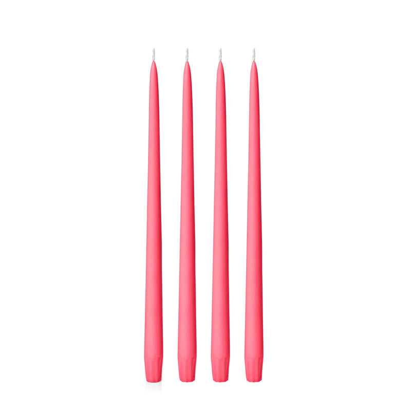 Red Taper Candle - 25cm and 35 cm - Packs of 4