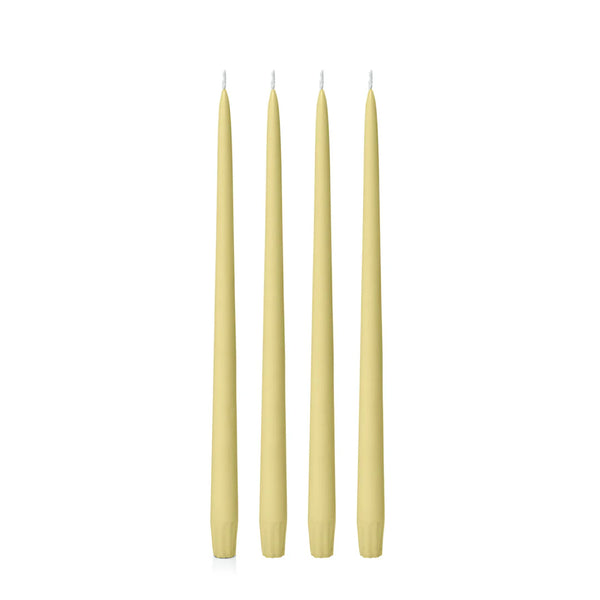 Lemon Taper Candle - 25cm - 35cm - Pack of 4