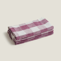 Lavender Check Napkin