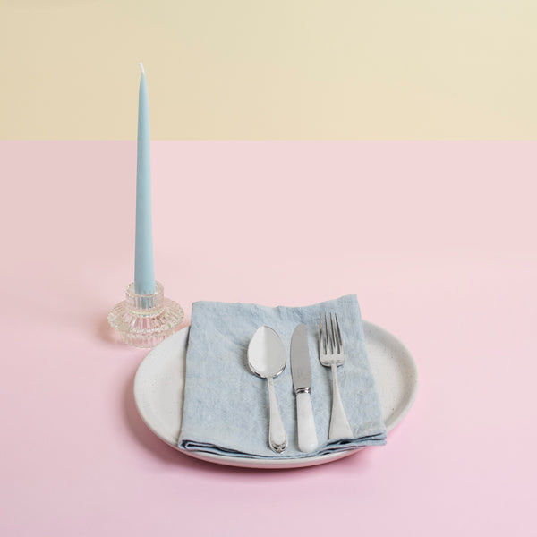 Ice Blue Linen Napkins