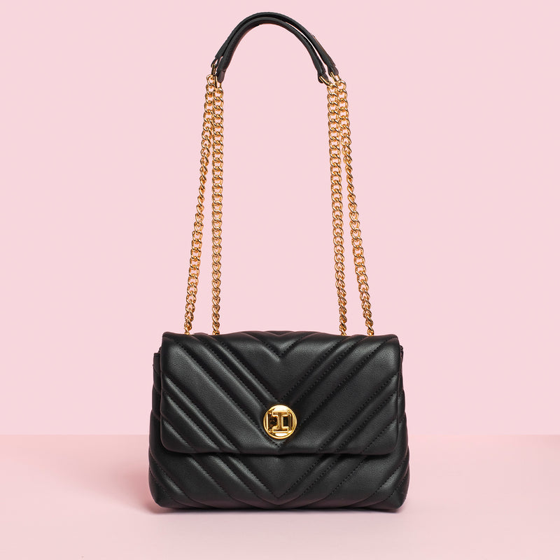 The Missy Crossbody Bag in Black - Sarah Urban