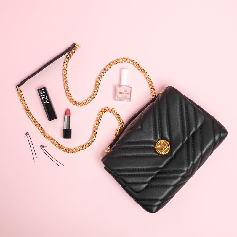 The Missy Crossbody Bag in Black - Sarah Urban