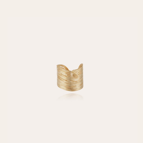 Gas Bijoux Gold Wave Ring