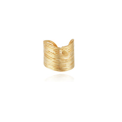 Gas Bijoux Gold Wave Ring