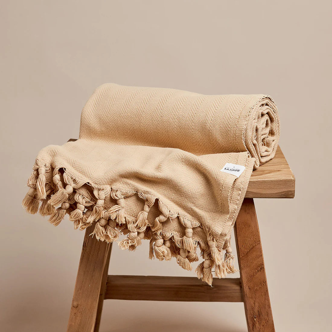 Vintage Wash Cotton Blanket | Nutmeg - Sarah Urban