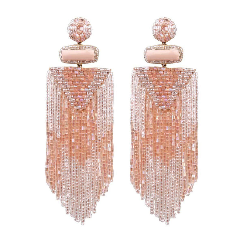 Peach Bead Earrings - Sarah Urban